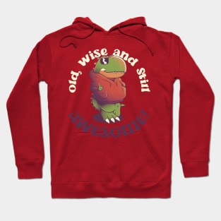 Old, Wise, and Still Awesome - T-Rex Sunglasses by Tobe Fonseca Hoodie